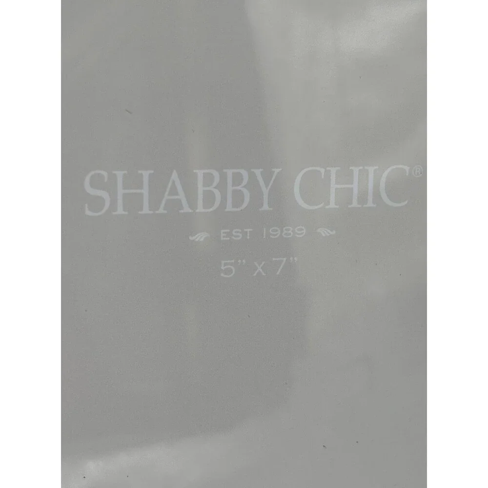 Shabby Chic 5x7 Photo Frame Cottage Distressed Whitewashed Relief Botanical NEW!